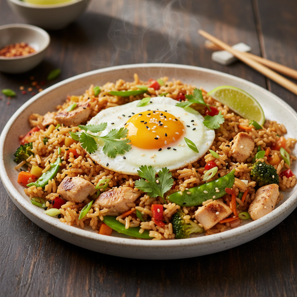 Gourmet Healthier Chicken Fried Rice recipe