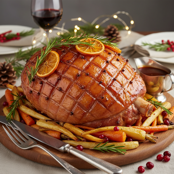Gourmet Holiday Glazed Ham recipe