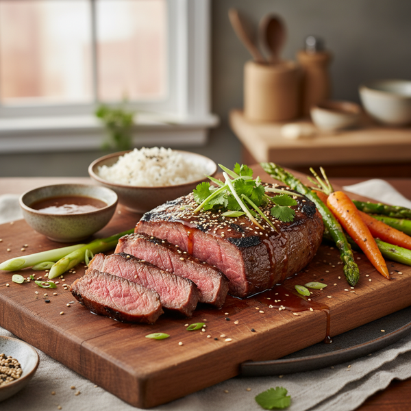 Gourmet Honey-Soy Grilled Steak recipe