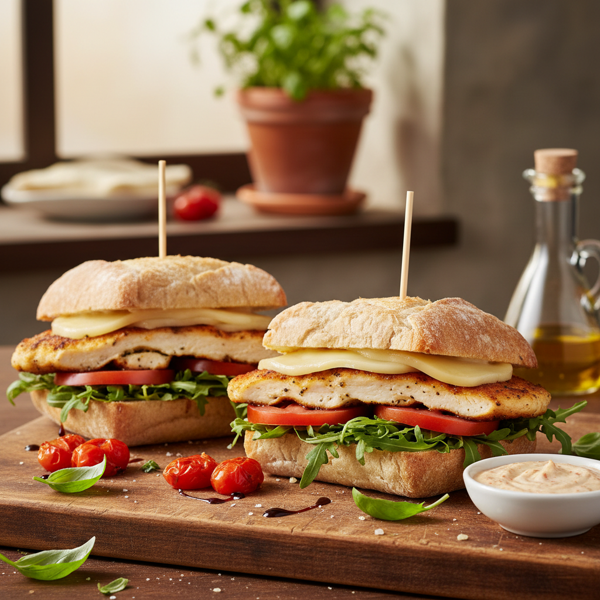 Gourmet Italian Chicken Delight Sandwiches recipe