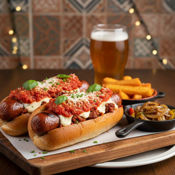 Gourmet Italian Hot Dog Delight recipe