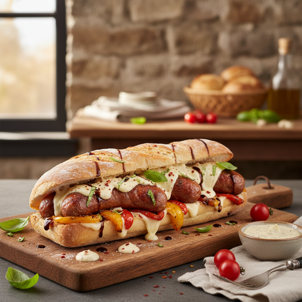 Gourmet Italian Sausage Baguette recipe