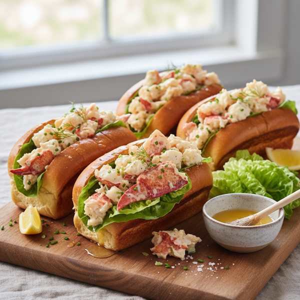 Gourmet Lobster Rolls with Butter Lettuce recipe