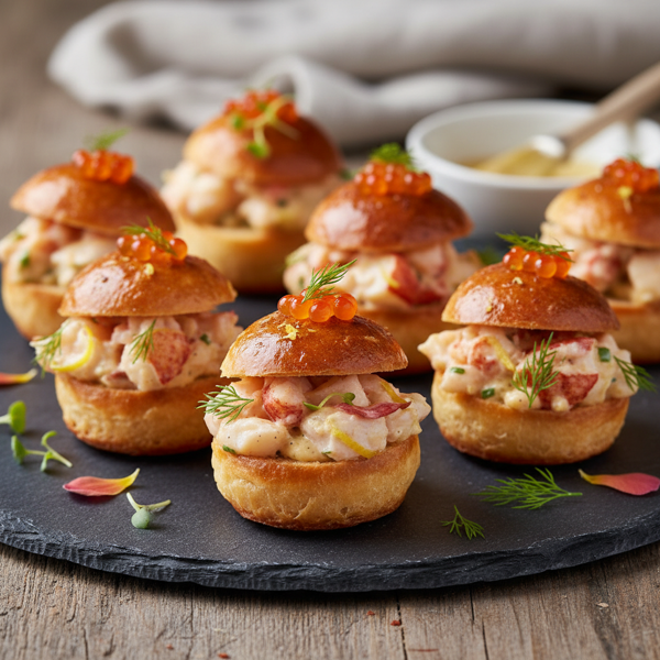 Gourmet Mini Lobster Brioche Bites recipe