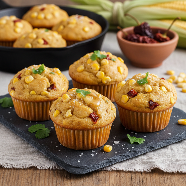 Gourmet Moist Corn Muffins with Chipotle recipe