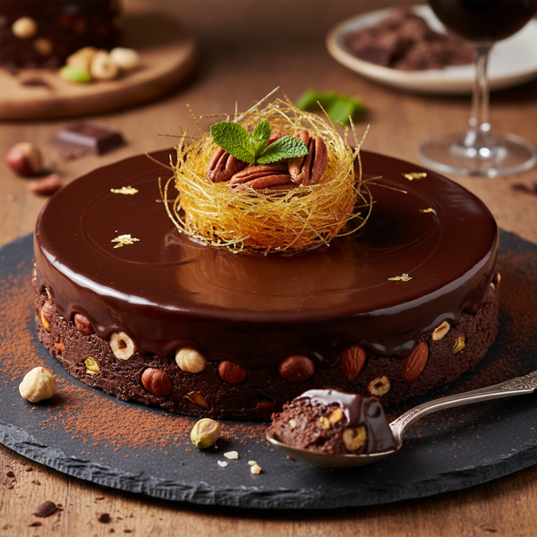 Gourmet Nutty Dark Chocolate Delight recipe