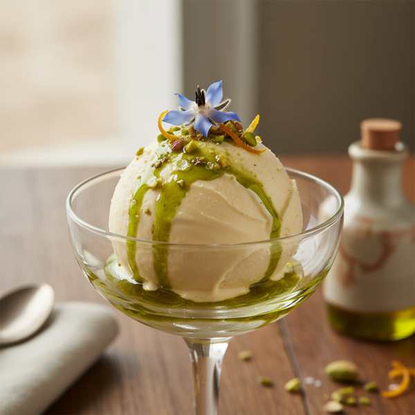 Gourmet Olive Oil Ice Cream Delight recipe