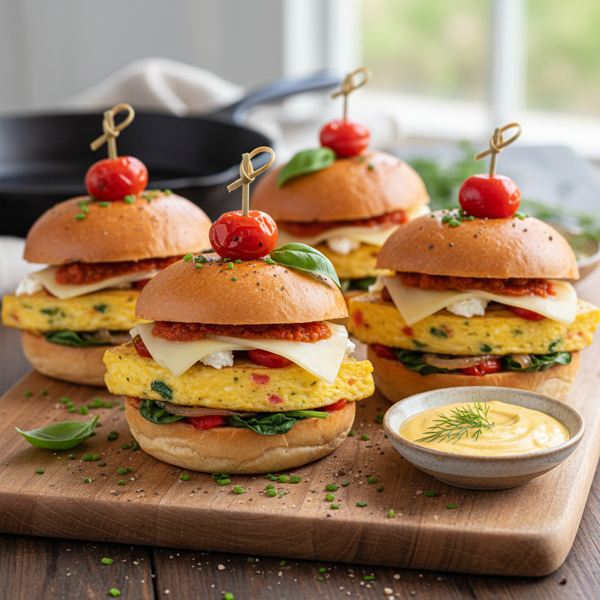 Gourmet Omelet Sliders recipe