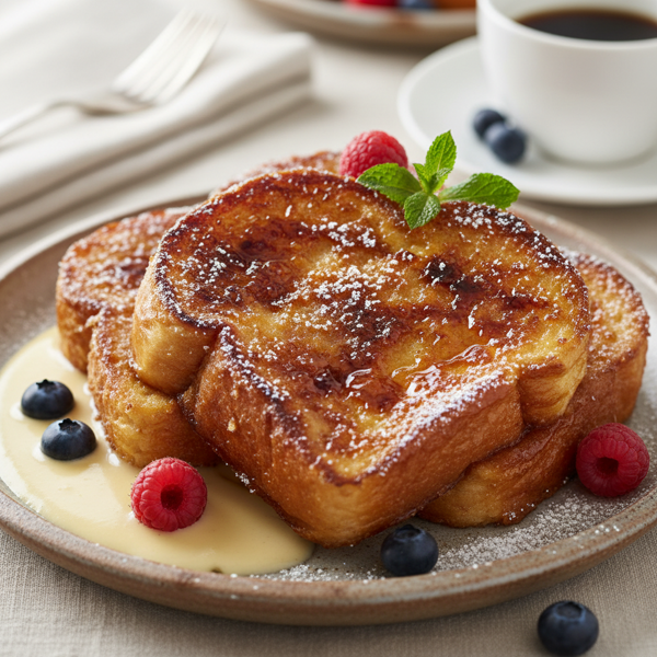 Gourmet Overnight Crème Brûlée French Toast recipe