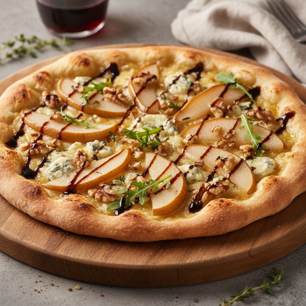 Gourmet Pear, Walnut & Gorgonzola Flatbread recipe