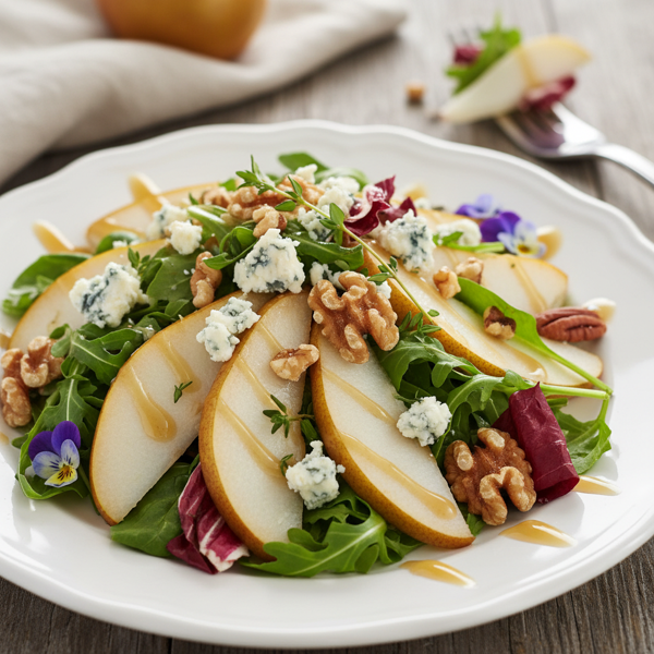 Gourmet Pear and Blue Cheese Salad recipe