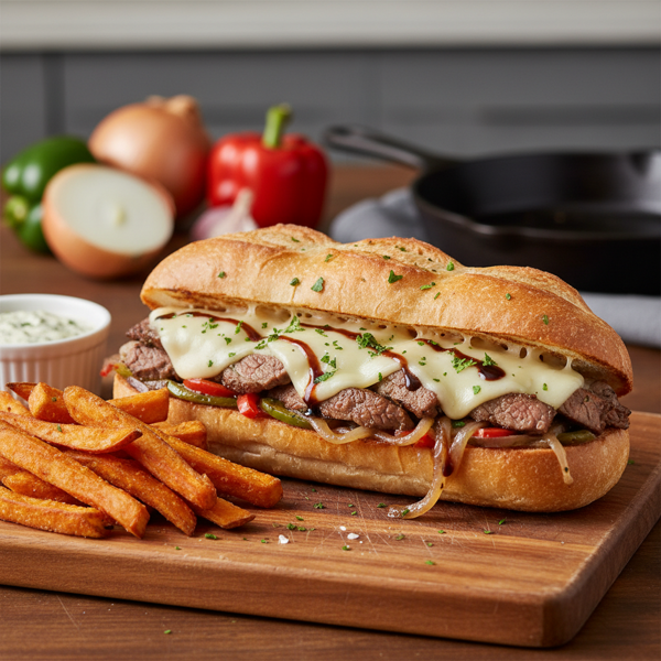 Gourmet Philly Cheesesteak Delight recipe