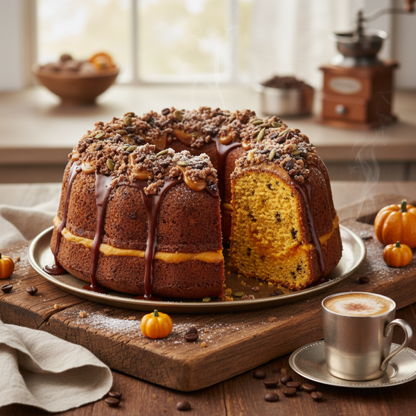 Gourmet Pumpkin Espresso Coffee Cake recipe