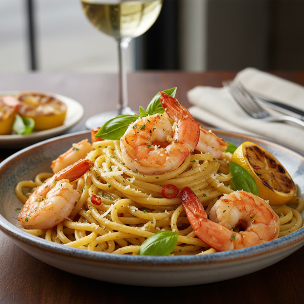 Gourmet Shrimp Scampi Linguini recipe