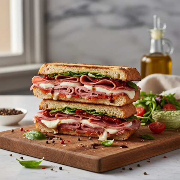 Gourmet Smoked Italian Meats Panini recipe