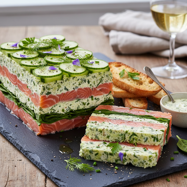 Gourmet Smoked Salmon & Herb Terrine recipe