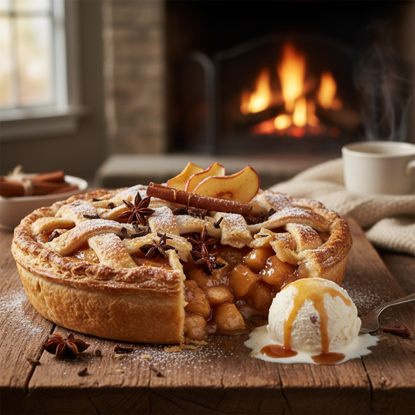 Gourmet Spiced Apple Delight Pie recipe