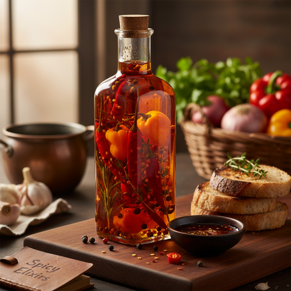 Gourmet Spicy Chili Infused Oil recipe