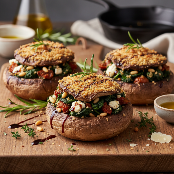 Gourmet Stuffed Portobello Mushrooms recipe