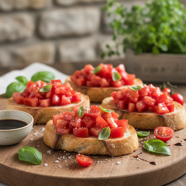 Gourmet Tomato Basil Bruschetta recipe
