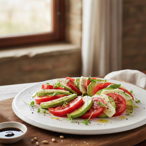 Gourmet Tomato, Provolone, and Avocado Delight recipe