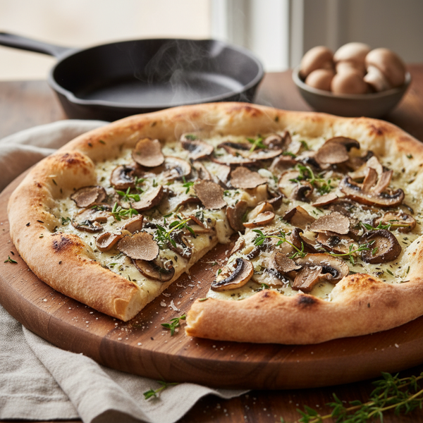 Gourmet Truffle Mushroom Pizza recipe