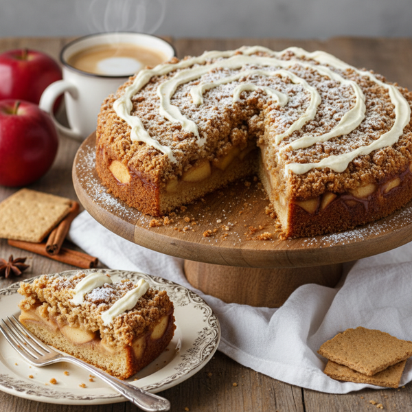 Graham Cracker Apple Delight Coffee Cake recipe