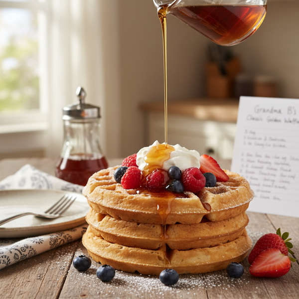 Grandma B's Classic Golden Waffles recipe