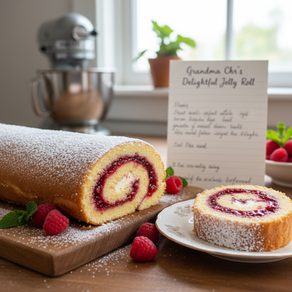 Grandma Chrs Delightful Jelly Roll recipe