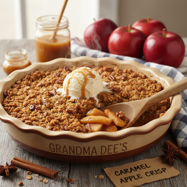 Grandma Dee's Classic Caramel Apple Crisp recipe