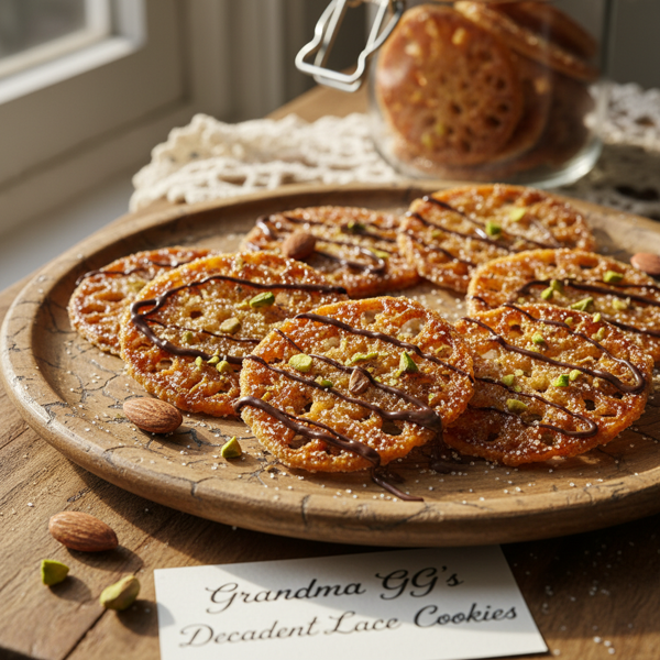 Grandma GG's Decadent Lace Cookies recipe