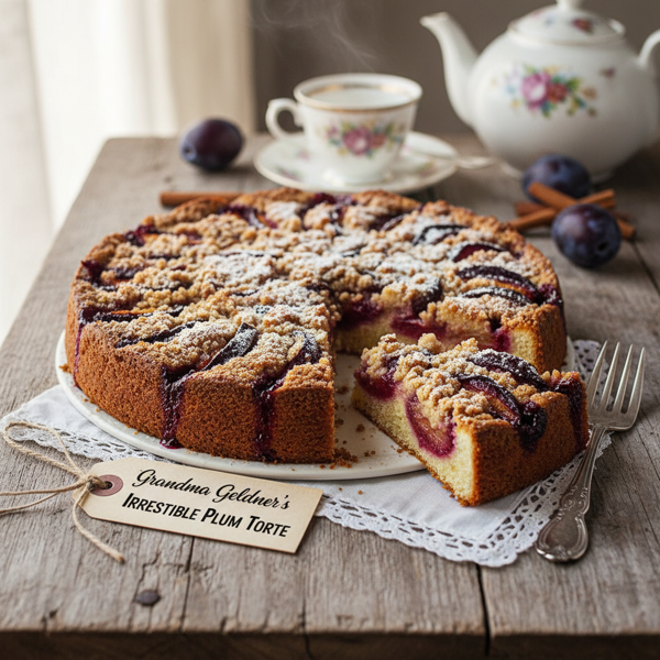 Grandma Geldner's Irresistible Plum Torte recipe