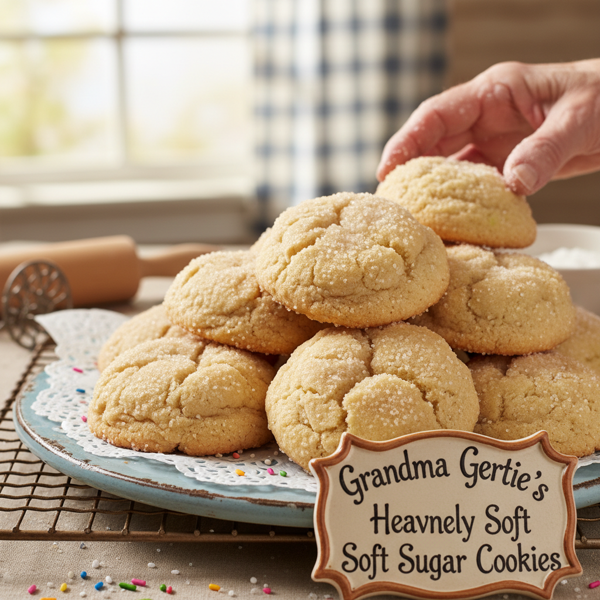 Grandma Gertie's Heavenly Soft Sugar Cookies recipe