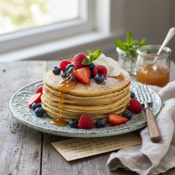 Grandma Kay's Delightful Swedish Pancakes recipe