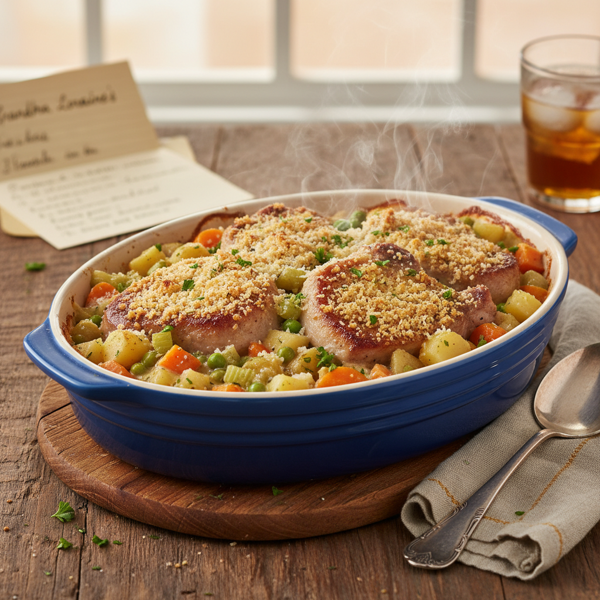 Grandma Lorraine's Pork Chop Casserole Delight recipe