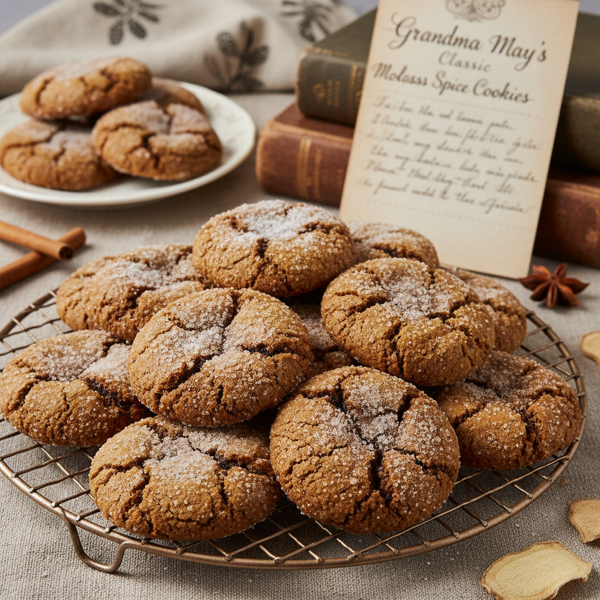 Grandma May's Classic Molasses Spice Cookies recipe
