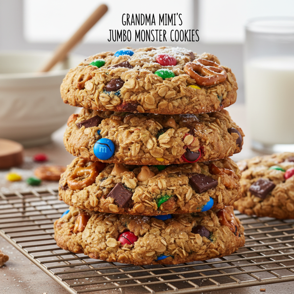 Grandma Mimi's Jumbo Monster Cookies recipe