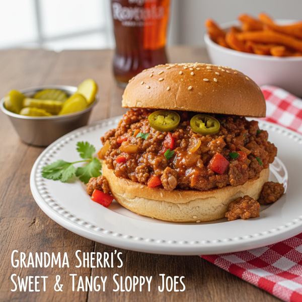 Grandma Sherri's Sweet & Tangy Sloppy Joes recipe