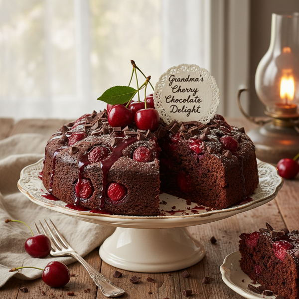 Grandma's Cherry Chocolate Delight recipe
