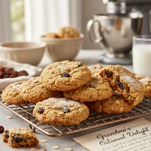 Grandma's Classic Oatmeal Raisin Delight Cookies recipe