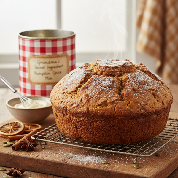 Grandma's Coffee Can Pumpkin Spice Bread recipe