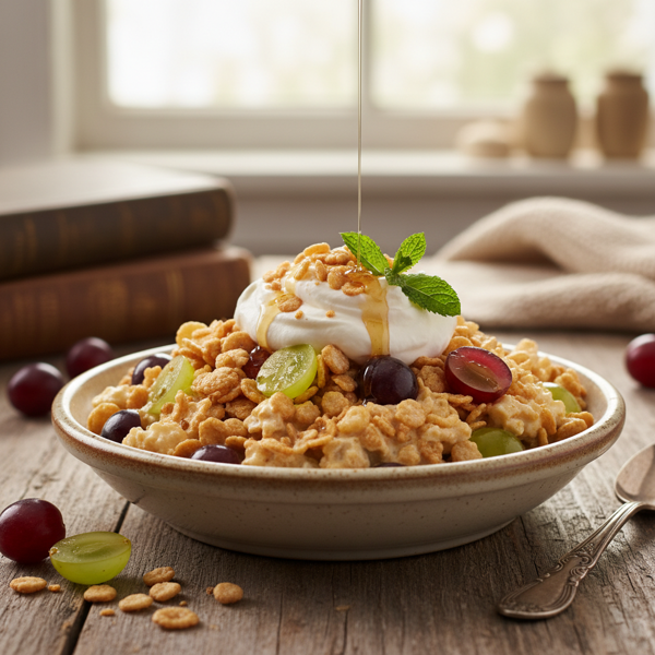 Grandma's Creamy Grape Nut Delight recipe