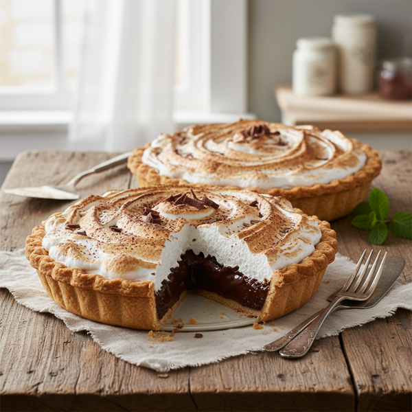 Grandma's Decadent Chocolate Meringue Pies recipe