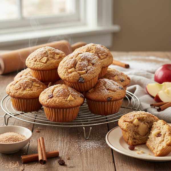 Grandma's Delightful Apple Cinnamon Muffins recipe