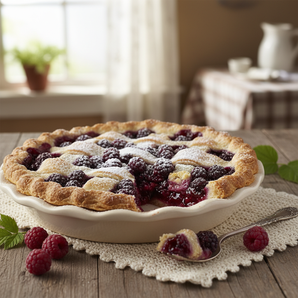 Grandma's Delightful Black Raspberry Pie recipe