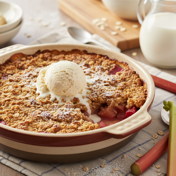 Grandma's Delightful Rhubarb Crisp recipe
