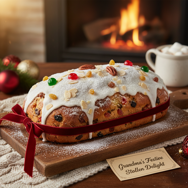 Grandma's Festive Stollen Delight recipe