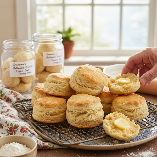 Grandma's Freezer-Friendly Buttermilk Biscuits recipe