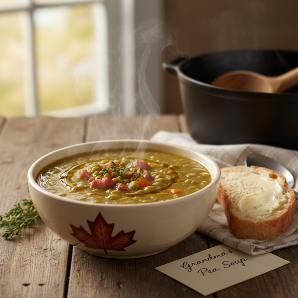Grandma's Hearty Canadian Pea Soup recipe