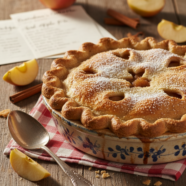 Grandma's Hearty Deep-Dish Apple Pie recipe